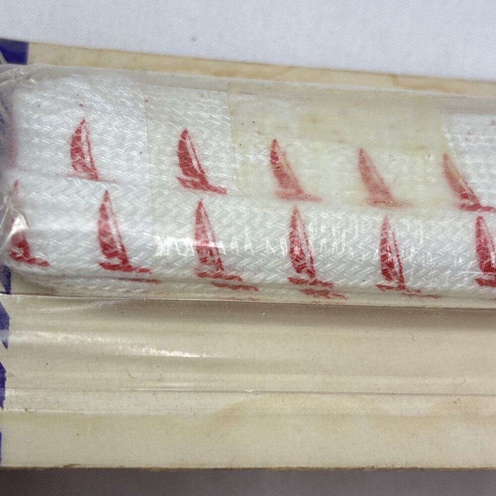 Vintage Nautical Sailboat 40" Shoe Laces 1980s Fashion Novelty by The Look NOS